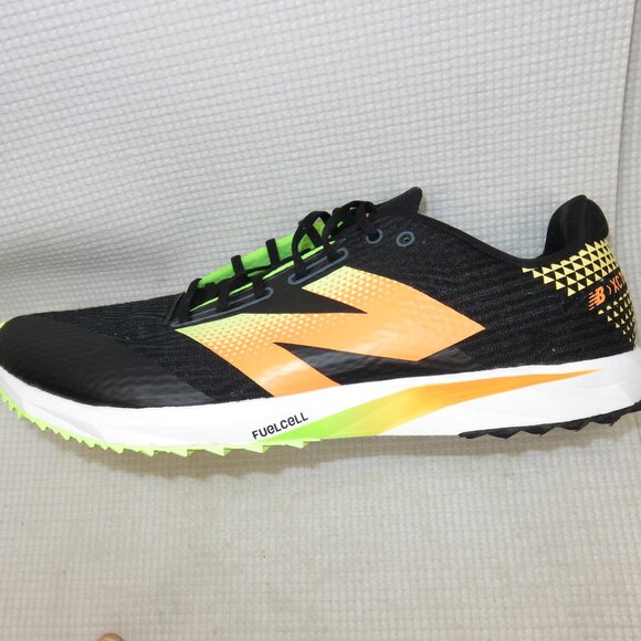 New Balance UXCR7LB5 FuelCell XC7 v5 Shoes Sneakers Black Bleached Lime 12.5 D - Picture 13 of 14